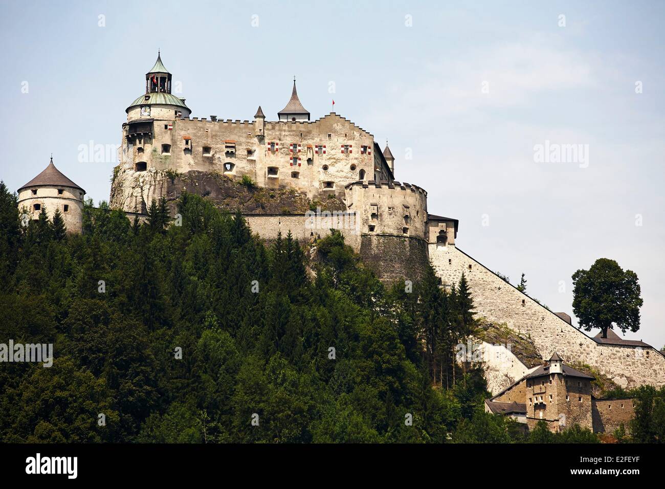 Österreich, Salzburger Land, Werfen, Burg Hohenwerfen Stockfoto
