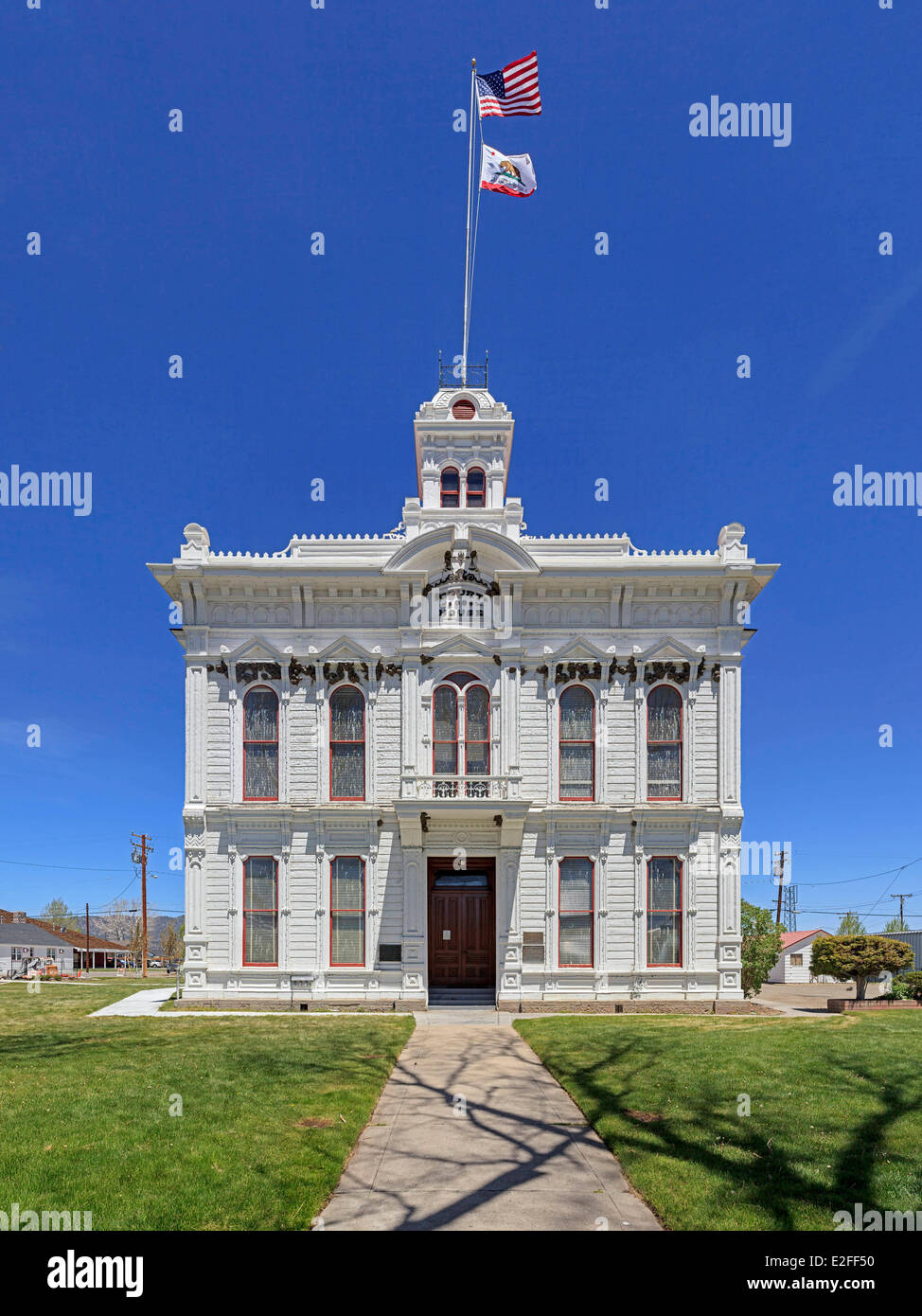 USA, California, östliche Sierra Nevada, Bridgeport, Mono County Courthouse Stockfoto