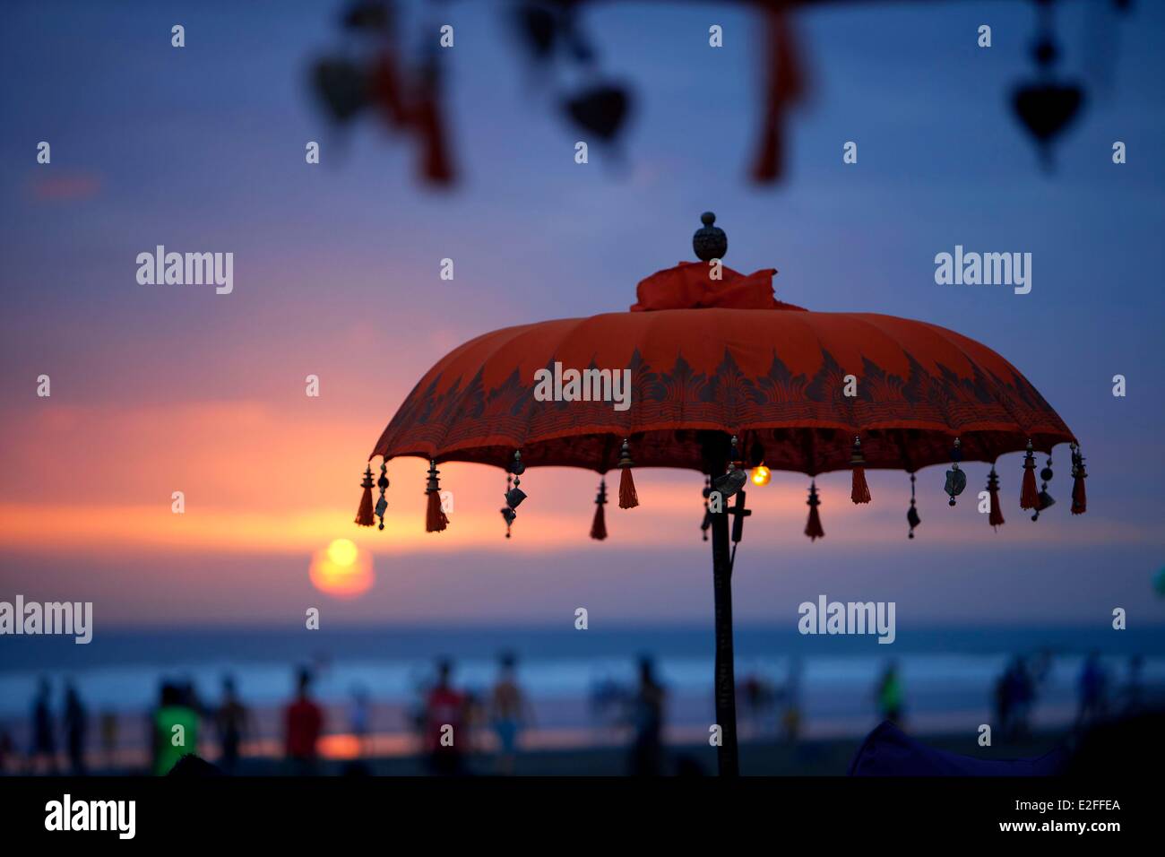 Indonesien, Bali, Seminyak Beach Stockfoto