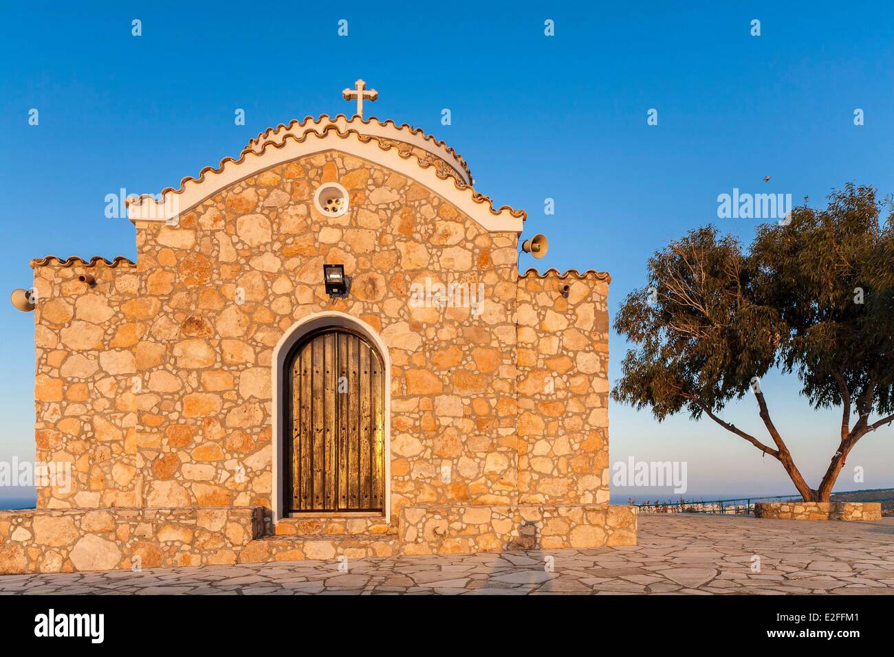 Zypern, Protaras, Profitis Ilias, orthodoxe Kapelle Stockfoto