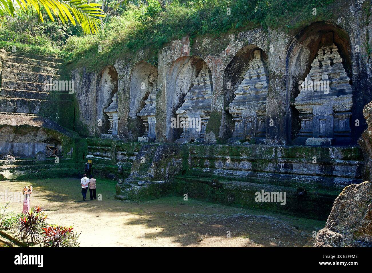 Indonesien, Bali, in der Nähe von Ubud, Tampaksiring, Gunung Kawi Tempel Stockfoto