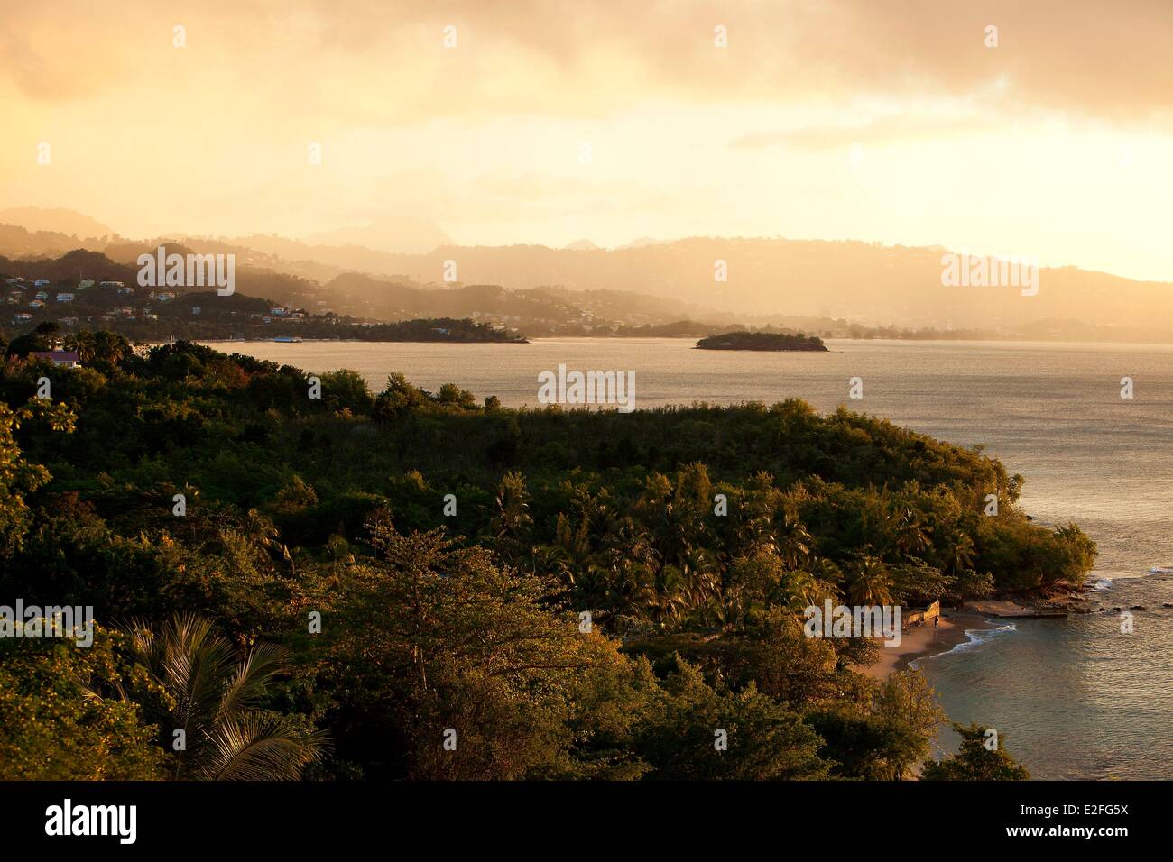 Antillen Karibik, Inseln der Wind, Saint Lucia, North West Island, Castries Bezirk, Castries, Bay Stockfoto