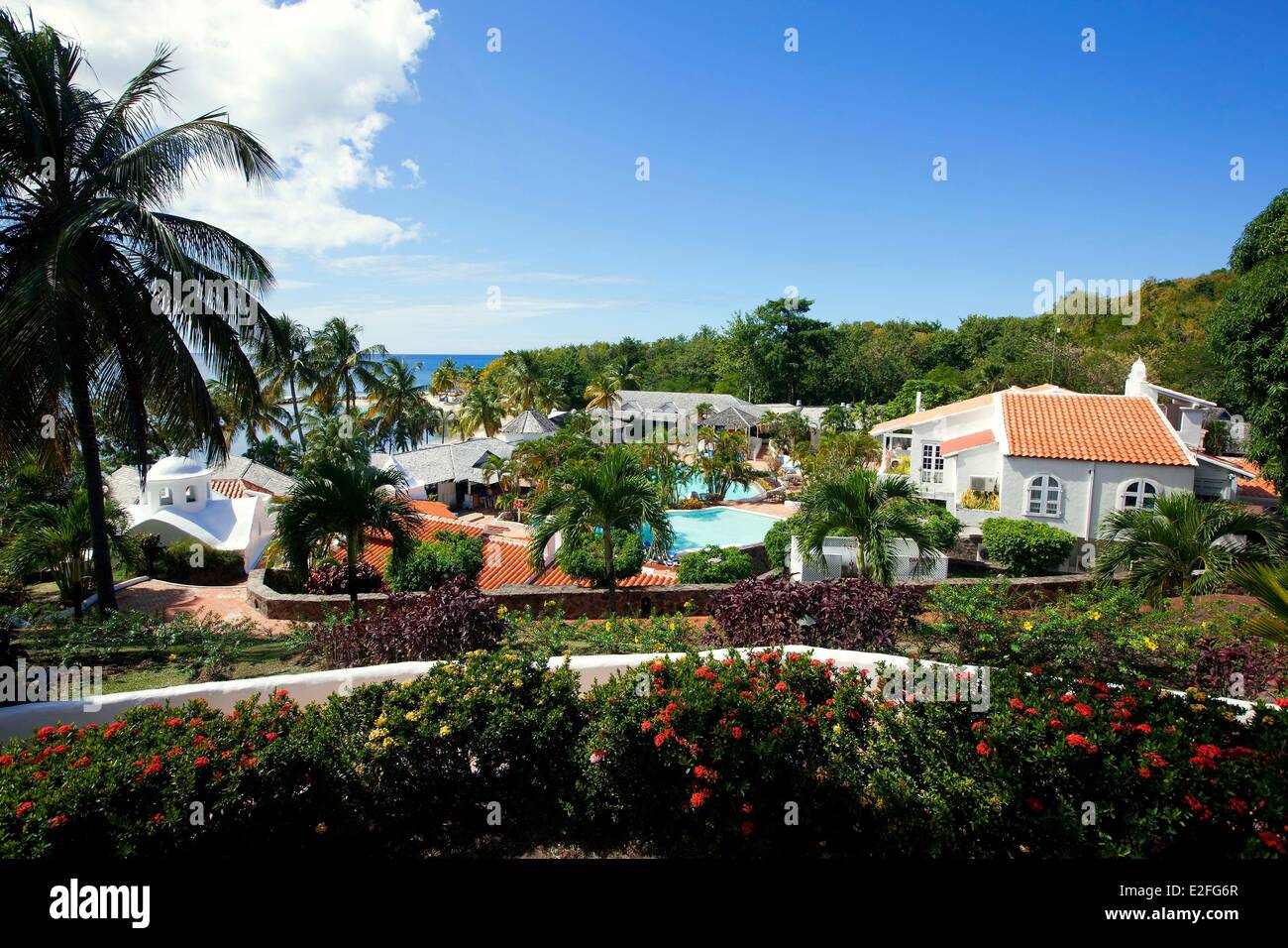 West Indies Karibik Inseln im Wind Saint Lucia North Island Castries District Hotel Windjammer Landing Villa Beach Resort Stockfoto