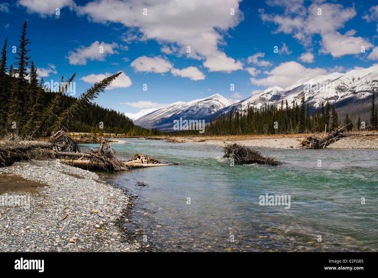 Malerische Ansichten der Kootenay National Park-Britisch-Kolumbien Stockfoto