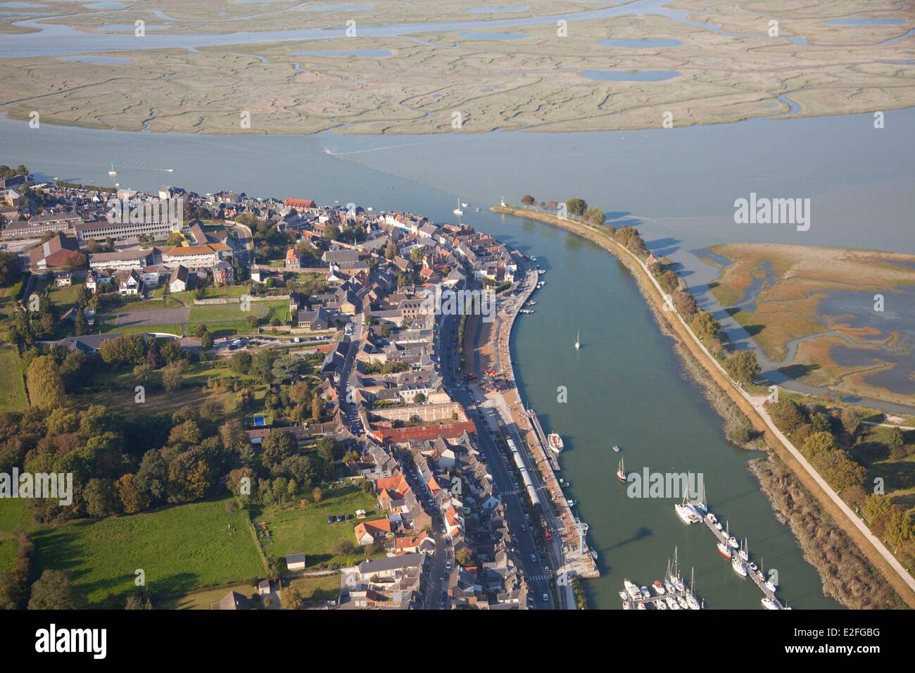 Frankreich, Somme, Baie de Somme, Saint Valery Sur Somme, Marina