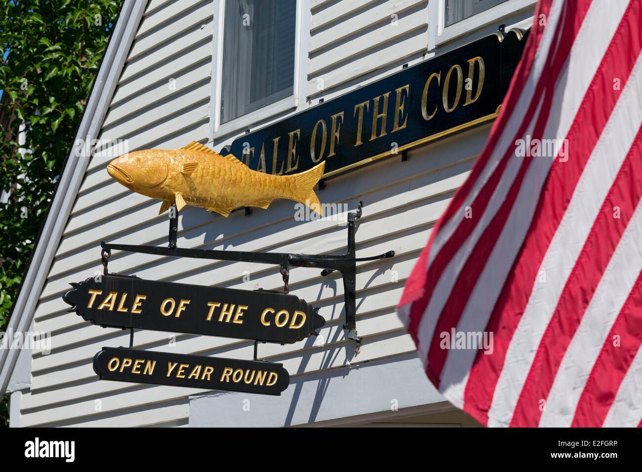 USA, Massachusetts, Cape Cod, Chatham, Main Street und seinen Geschäften, Geschichte der Cod-Shop home Möbel und Geschenke Stockfoto