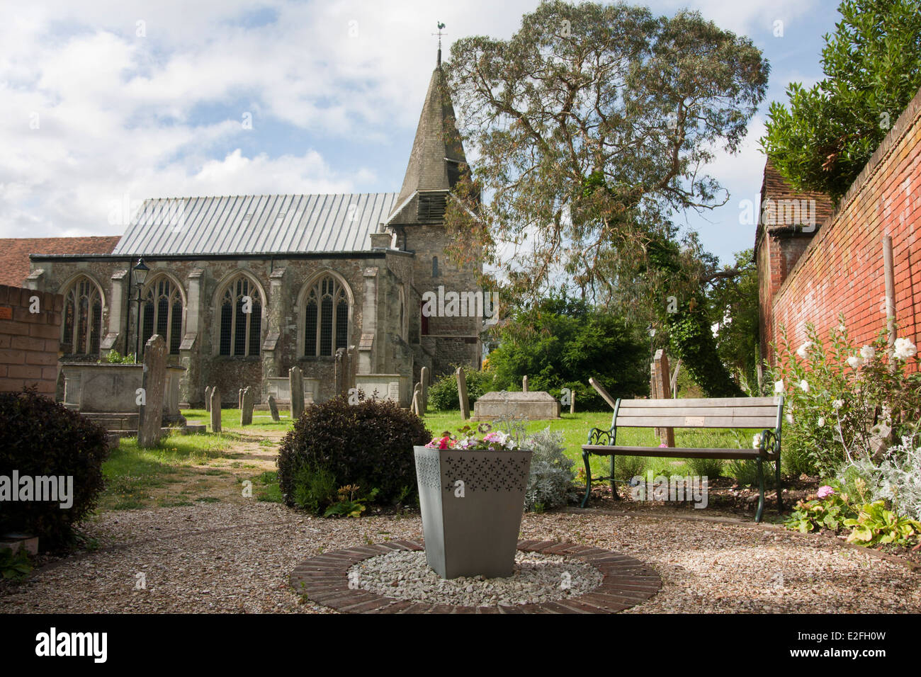 St Peters historische Kirche, Titchfield, Hampshire, England Stockfoto