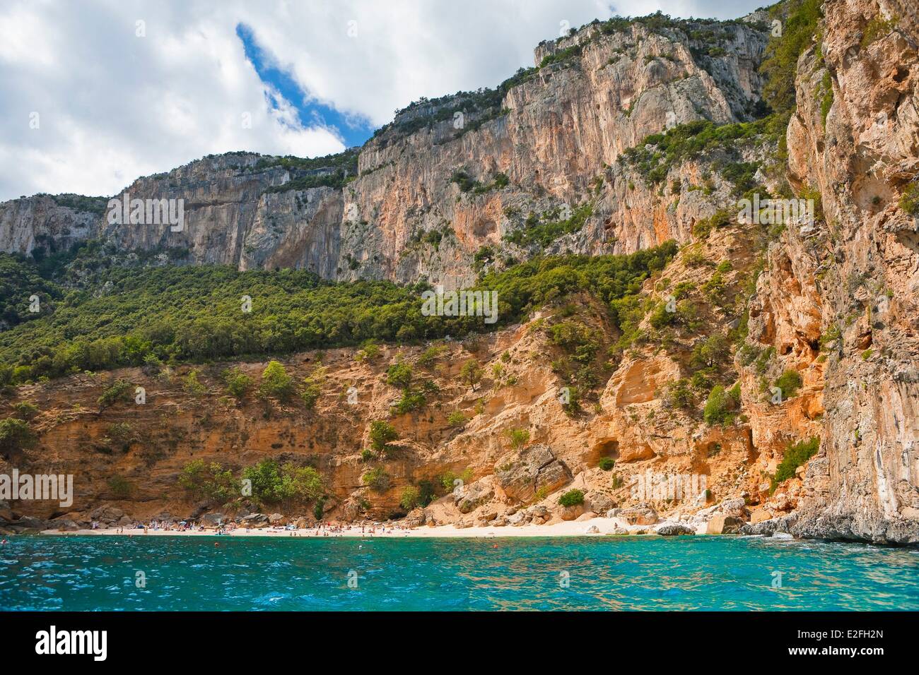 Italien, Sardinien, Provinz Nuoro, Nationalpark der Bucht von Orosei und Gennargentu, Cala Biriola Stockfoto