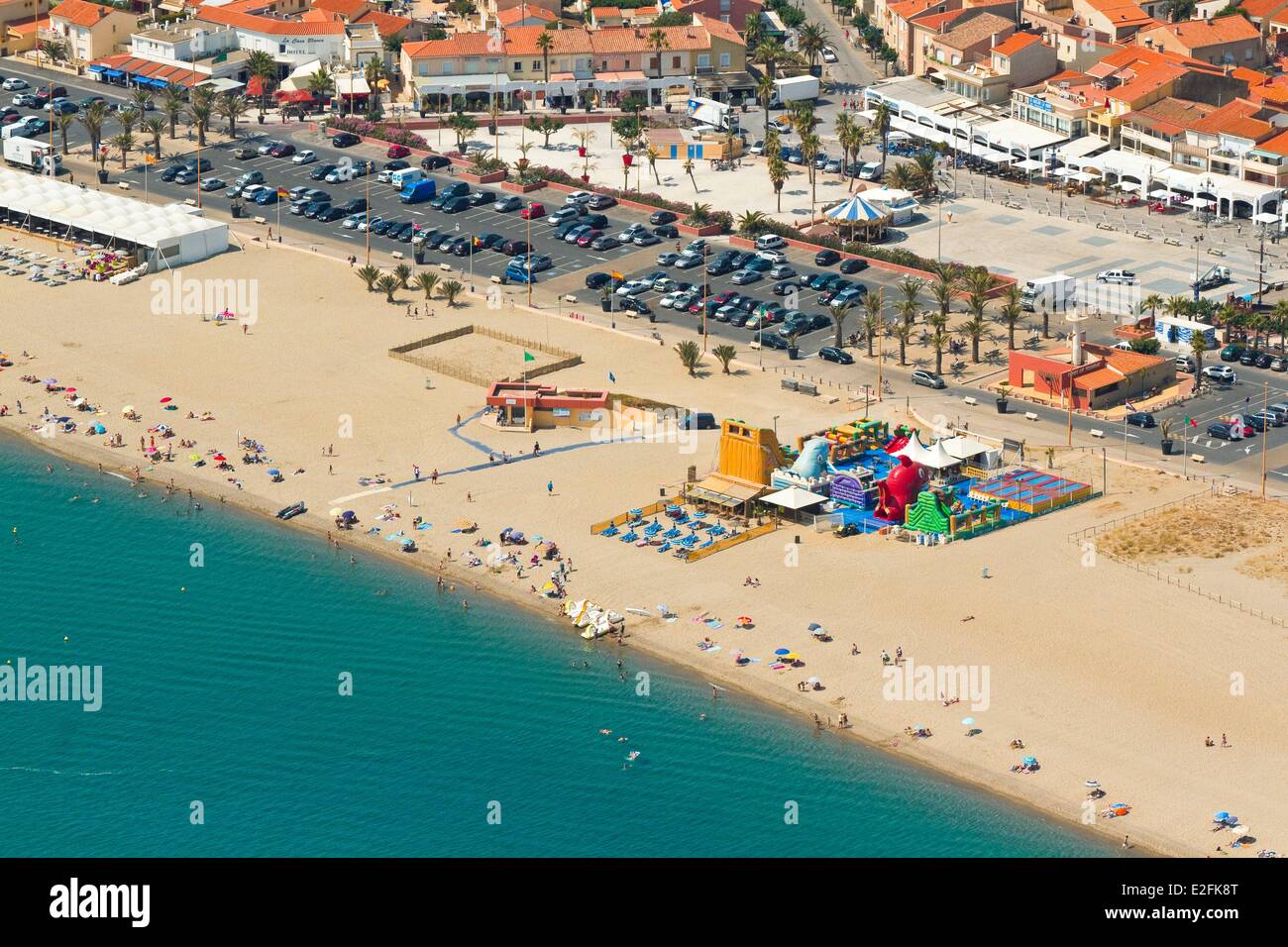 Frankreich, Pyrenäen Orientales, Le Barcares, Port Barcares (Luftbild
