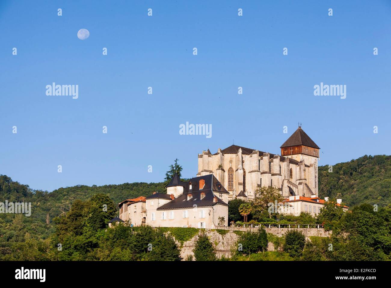 Frankreich Haute Garonne Saint Bertrand de Comminges beschriftet Les Plus Beaux Dörfer de France (The Most Beautiful Dörfer Stockfoto