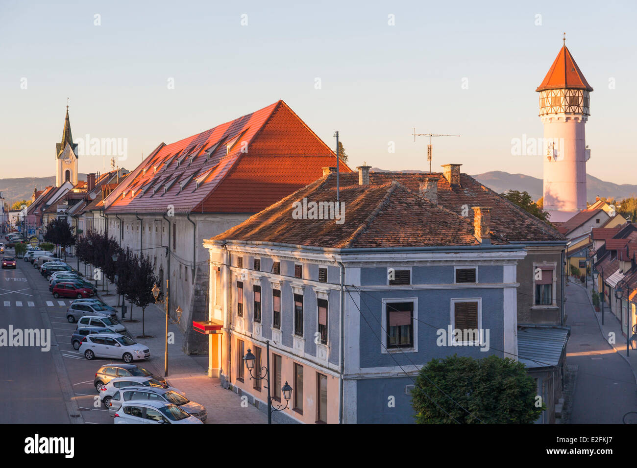 Slowenien Brežice Burg Wher ist ein Museum entstanden welche Festsaal Konzerte begrüßt Stockfoto