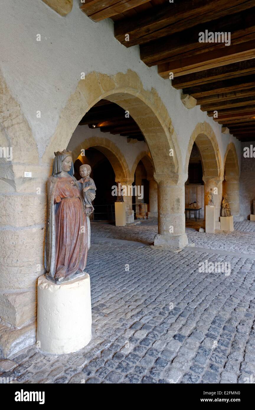 Frankreich-Mosel Museum der Cour d ' or-Metz Metropole der attischen Chevremont Jungfrau mit dem Kind Ende 13. Jahrhundert Stockfoto