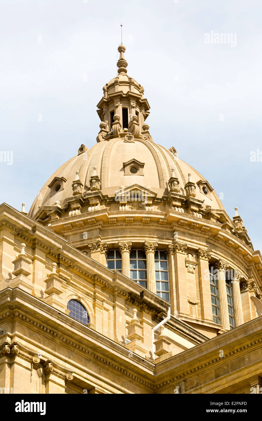 Kuppel des Museu Nacional d ' Art de Catalunya, das nationale Kunstmuseum von Catalunyain Barcelona, Spanien Stockfoto