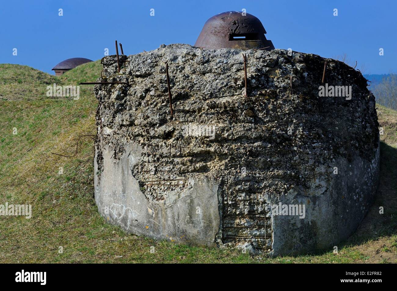 Frankreich Maas Douaumont Douaumont Fort Herzstück der Verteidigung um Verdun, die 1916 von den deutschen übernommen wurde und dann Stockfoto