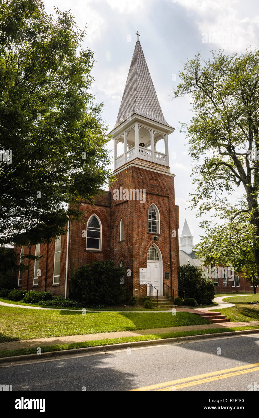 Saint Peter es Episcopal Church. 20100 Fisher Avenue, Poolesville, Maryland Stockfoto