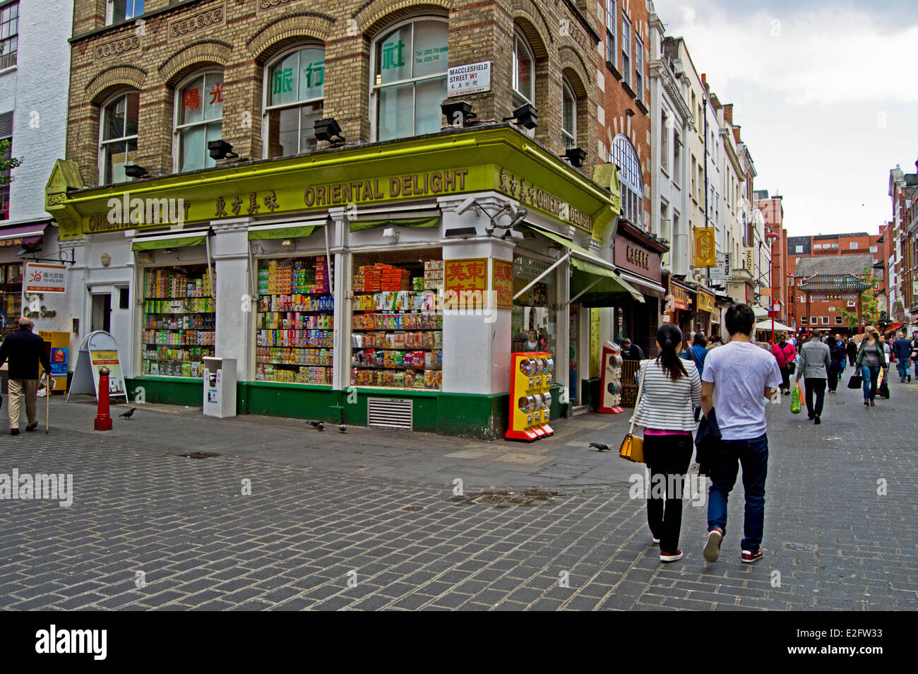 Blick auf Chinatown, West End, City of Westminster, London, England, Vereinigtes Königreich Stockfoto