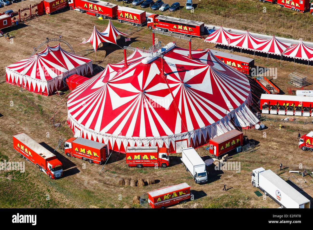Frankreich Charente Maritime Saint Martin de Re Amar Zirkus (Luftbild) Stockfoto