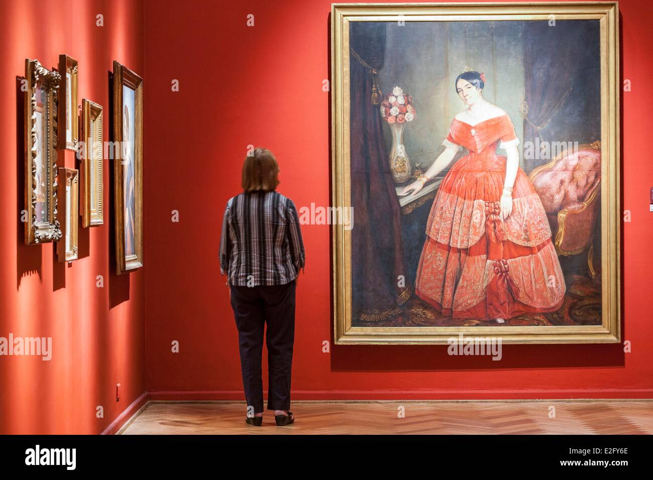 Argentinien Buenos Aires Recoleta Bezirk Museo Nacional de Bellas Artes Nationalmuseum der schönen Künste Porträt Manuelita Rosas Stockfoto