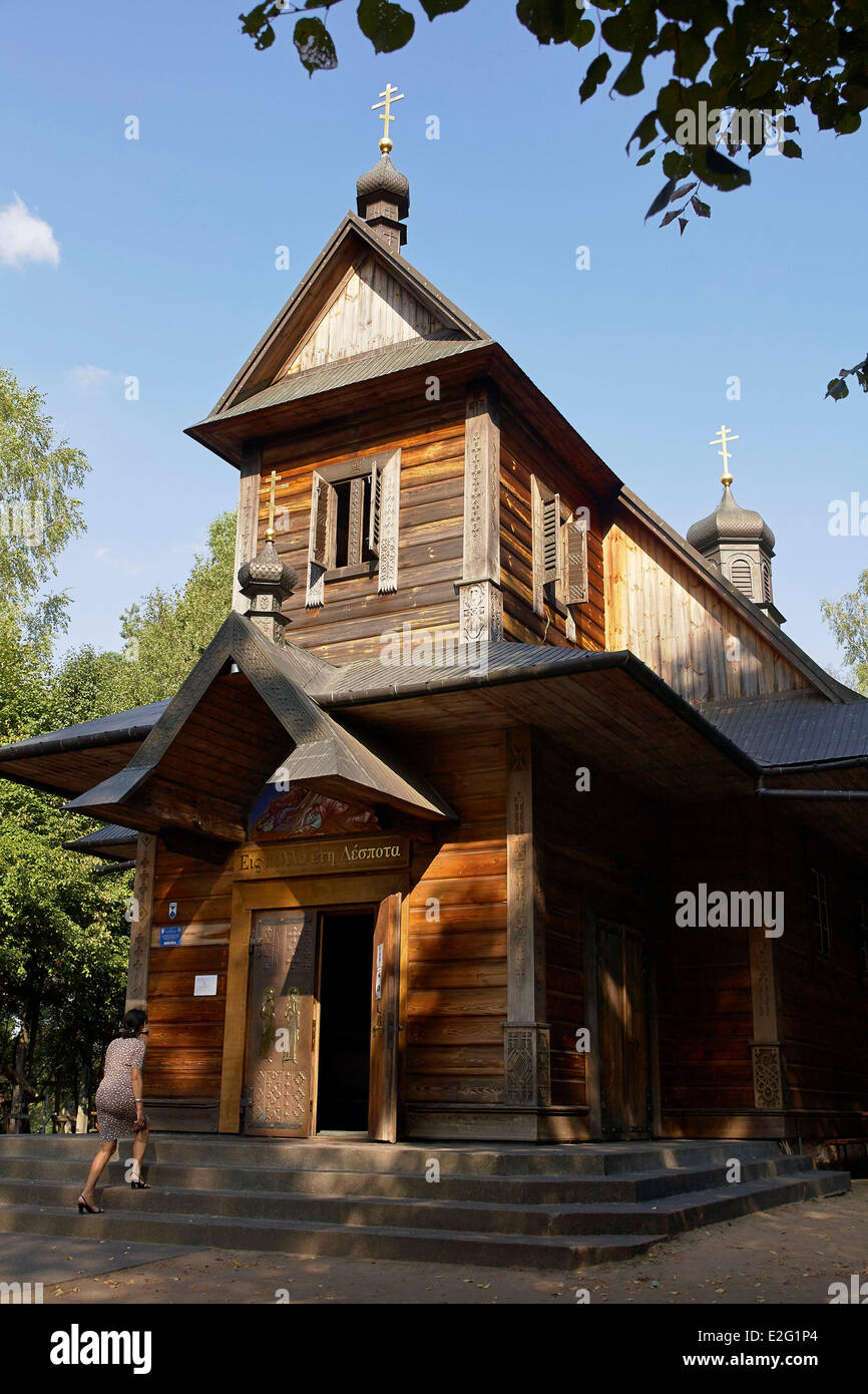 Polen Podlaskie Grabarka Polen Heiligenberg (Sanktuarium Gora Grabarka) Kapelle Stockfoto