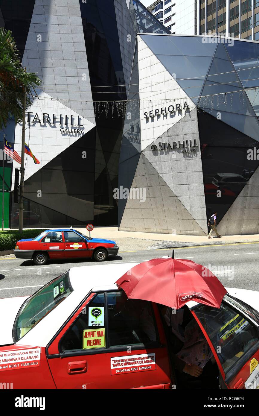 Malaysia Kuala Lumpur Bukit Bintang Starhill Gallery Funken Architekten Taxi Stockfoto