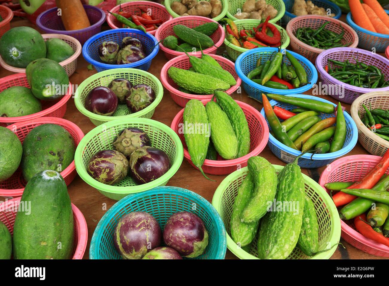 Malaysia Kuala Lumpur Pudu Markt Stockfoto