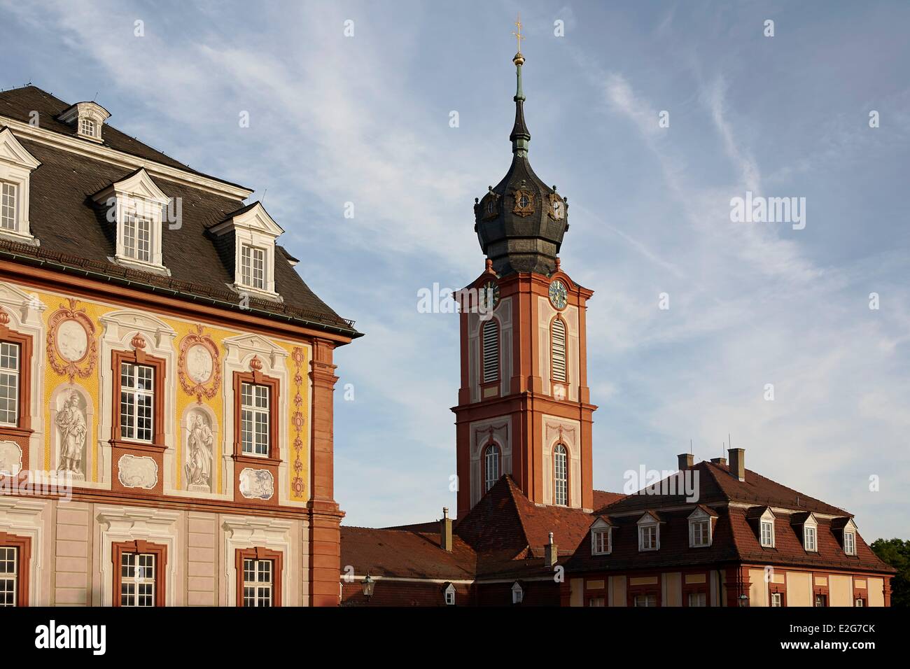 Deutschland Bade Württemberg Karlsruhe Bezirk Bruchsaler Schloss erbaut im barocken Stil der Mitte des 18. Jahrhunderts (Schloss Bruchsal) Stockfoto