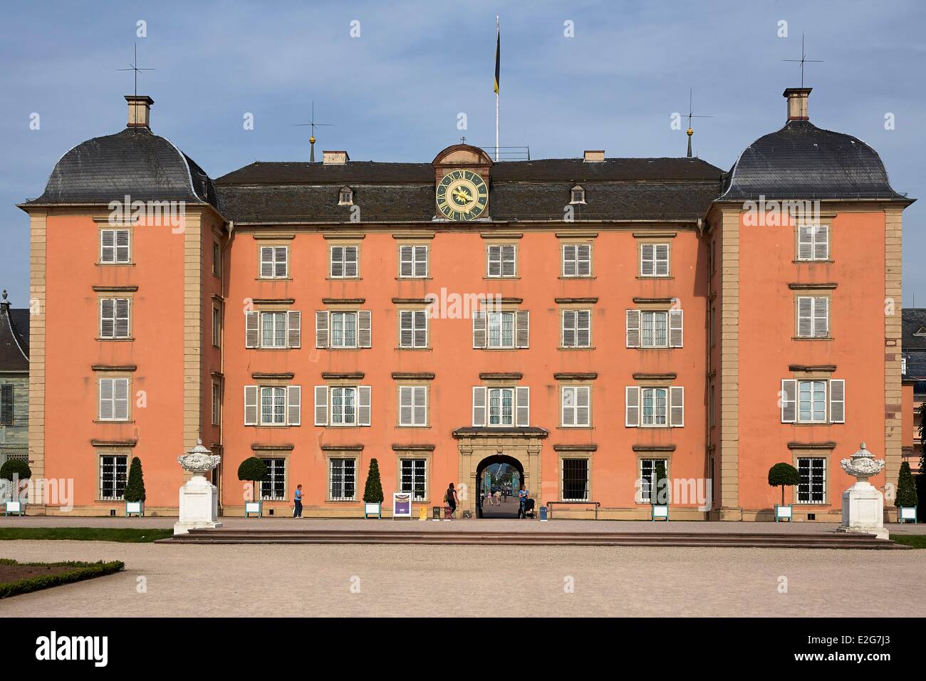Deutschland Bade Württemberg Schwetzingen Schloss Fassade Stockfoto