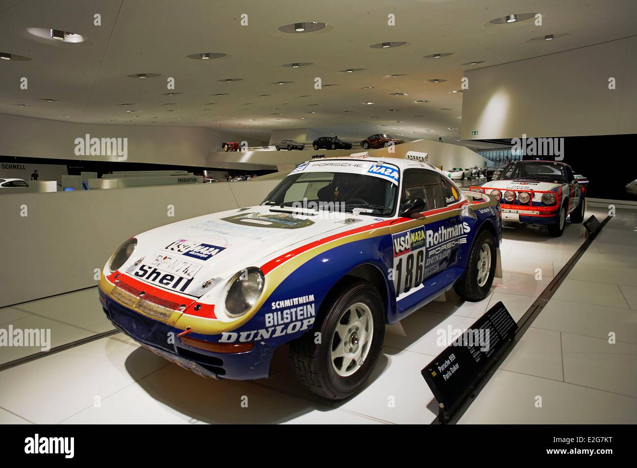 Deutschland hieß Württemberg Stuttgart Porsche Porschemuseum 959 Paris Dakar Stockfoto