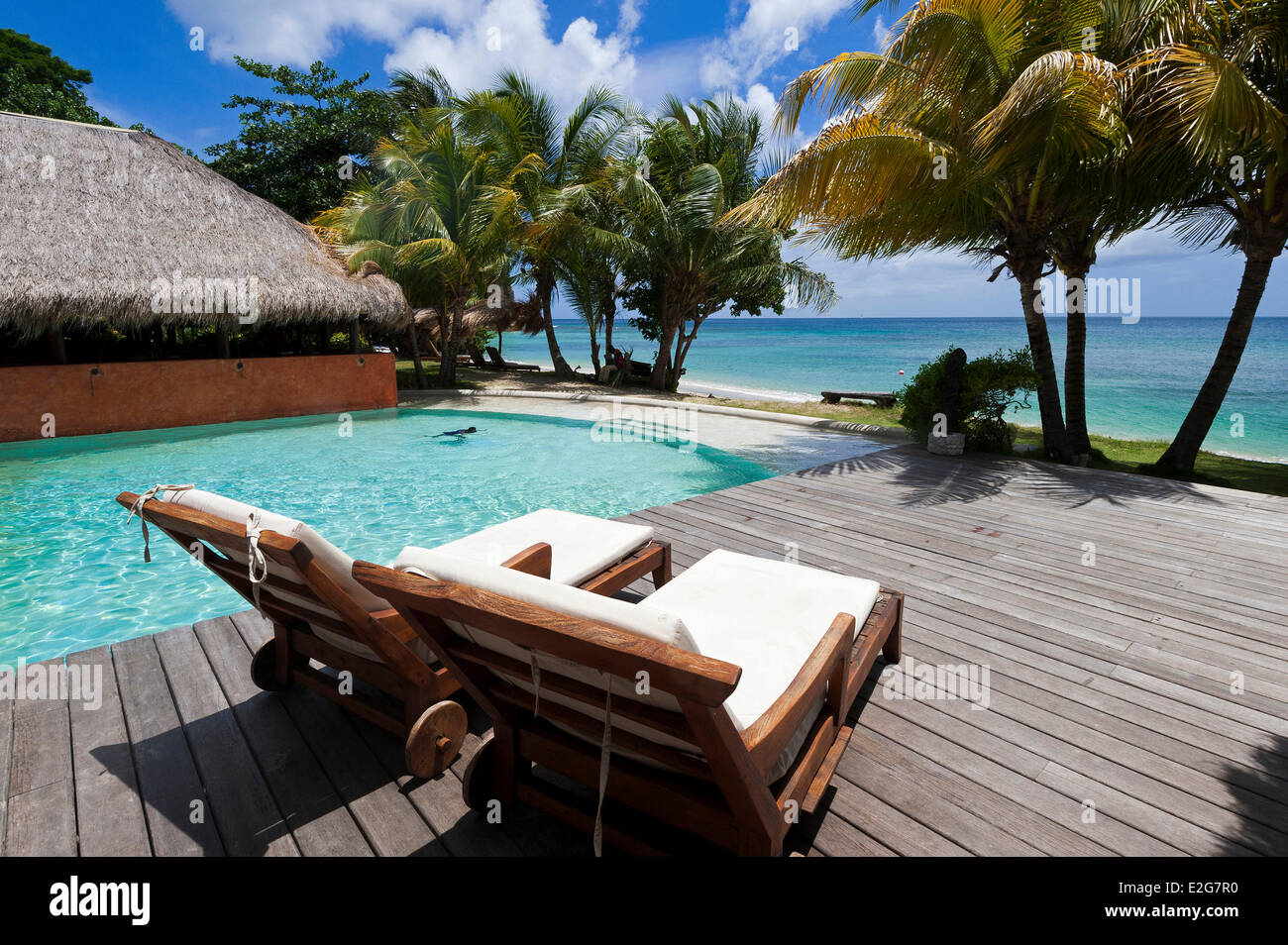 Grenada Insel Morne Rouge La Luna Luxushotel Stockfoto