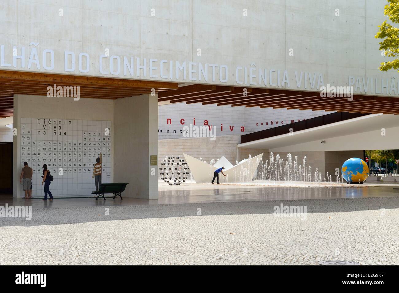 Portugal-Lissabon-Parque Das Nacoes (Park der Nationen) errichtet für die universelle Expo 98 Welt Ausstellung Pavilhao Conhecimento Stockfoto