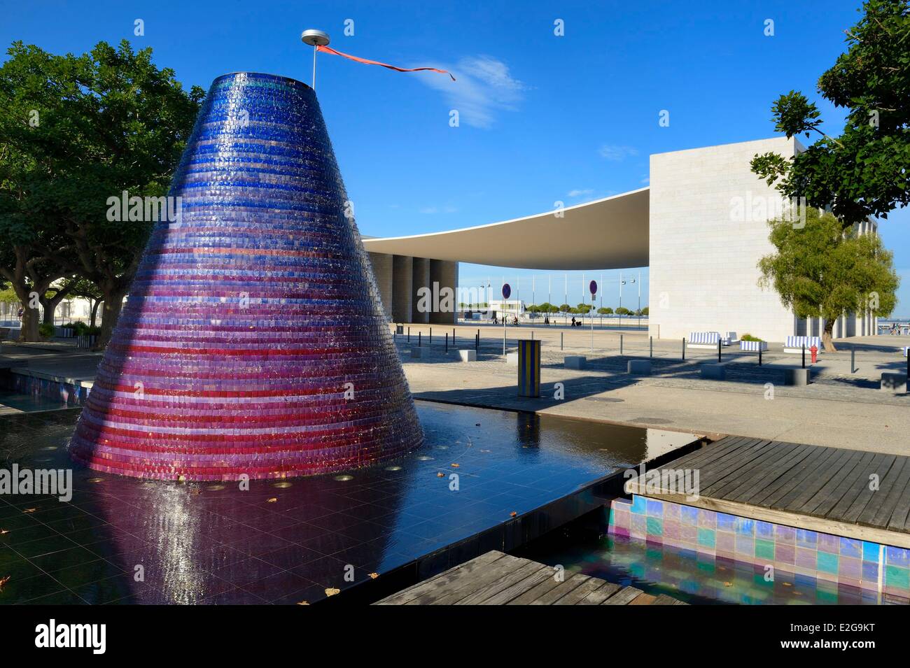 Portugal-Lissabon-Parque Das Nacoes (Park der Nationen) für die Weltausstellung Expo 98 Welt Brunnen gebaut Stockfoto