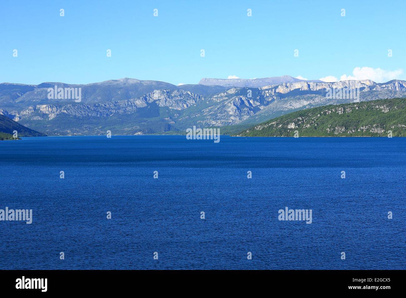 Lac de Sainte-Croix Frankreich Var Parc Naturel Regional du Verdon (natürlichen regionalen Park der Verdon) Stockfoto
