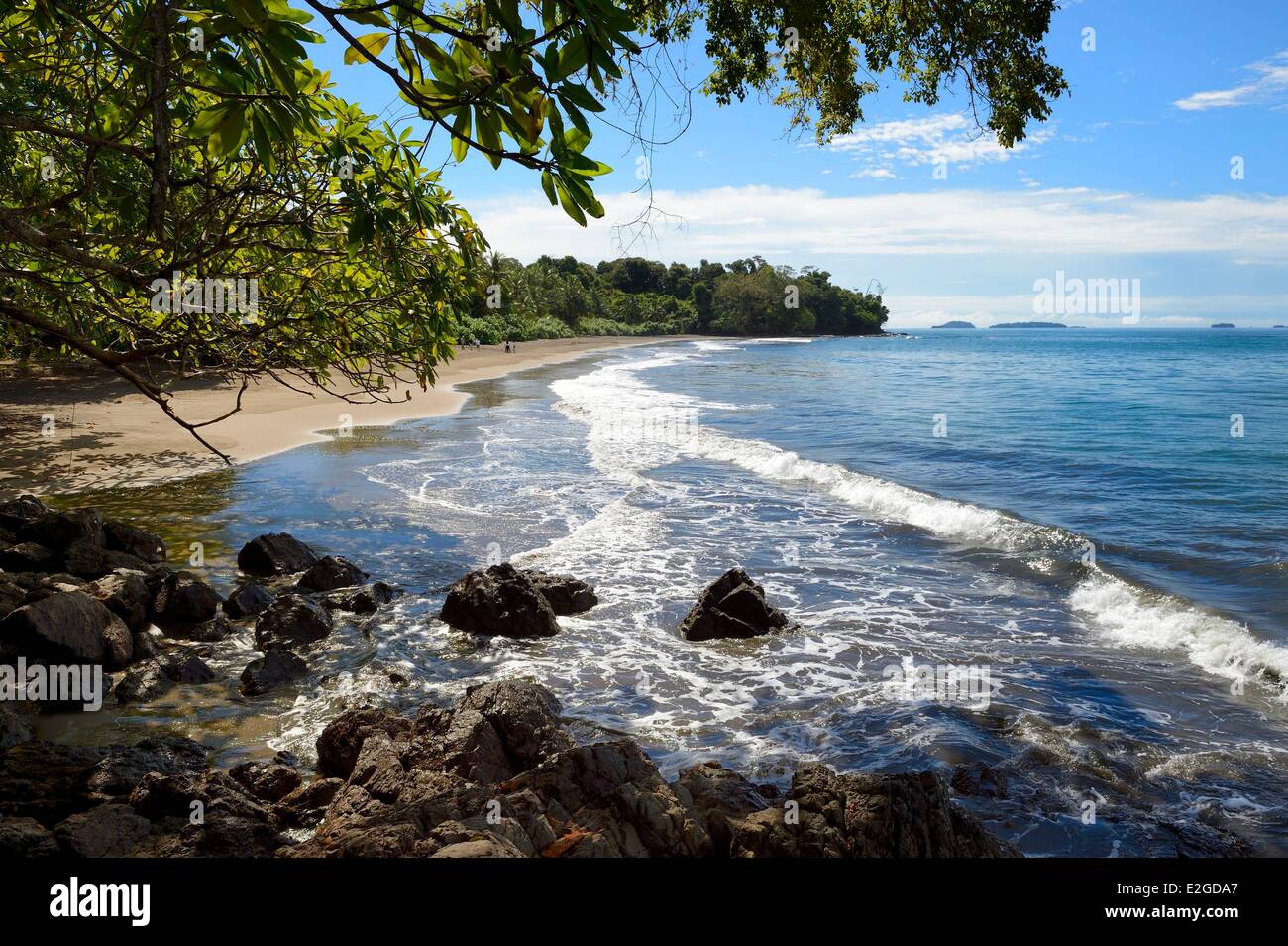 Panama Chiriqui Provinz Golf von Chiriqui National Marine Park Isla Palenque Playa Palenque Südstrand Stockfoto