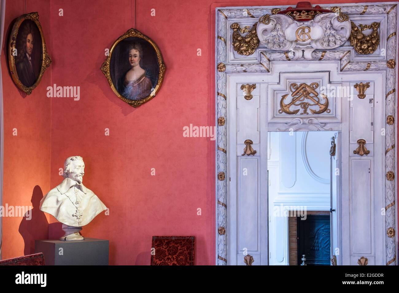 Frankreich-Indre et Loire Richelieu Stadtmuseum Marmorbüste von Armand