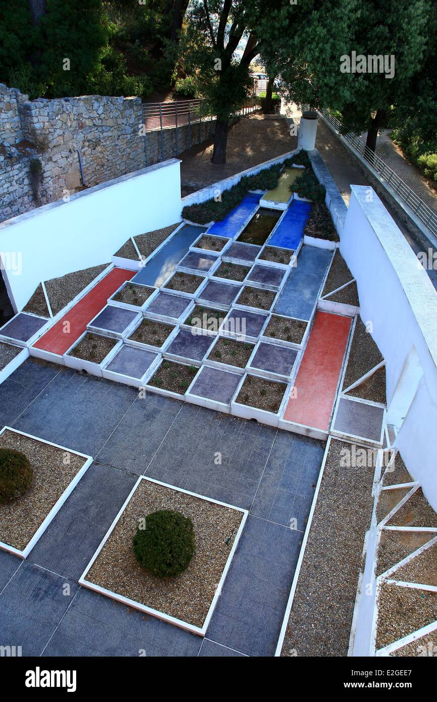 Frankreich Var Hyeres Villa Noailles Architekten Robert Mallet-Stevens kubistischen Garten Gabriel Guevrekian Stockfoto