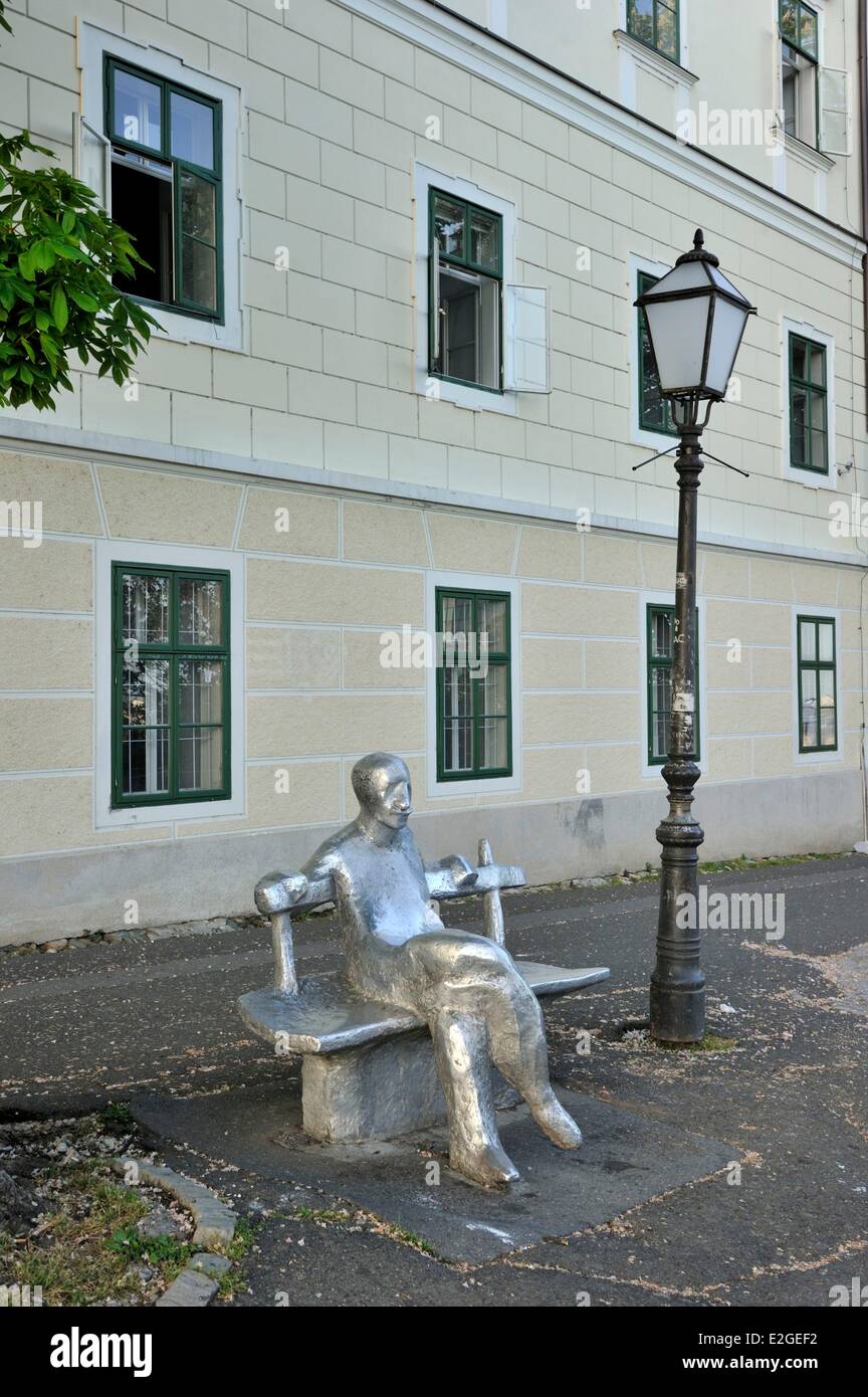 Kroatien Zagreb Altstadt Gradec Bezirk Skulptur des Künstlers AG Matoj Kozaric Stockfoto