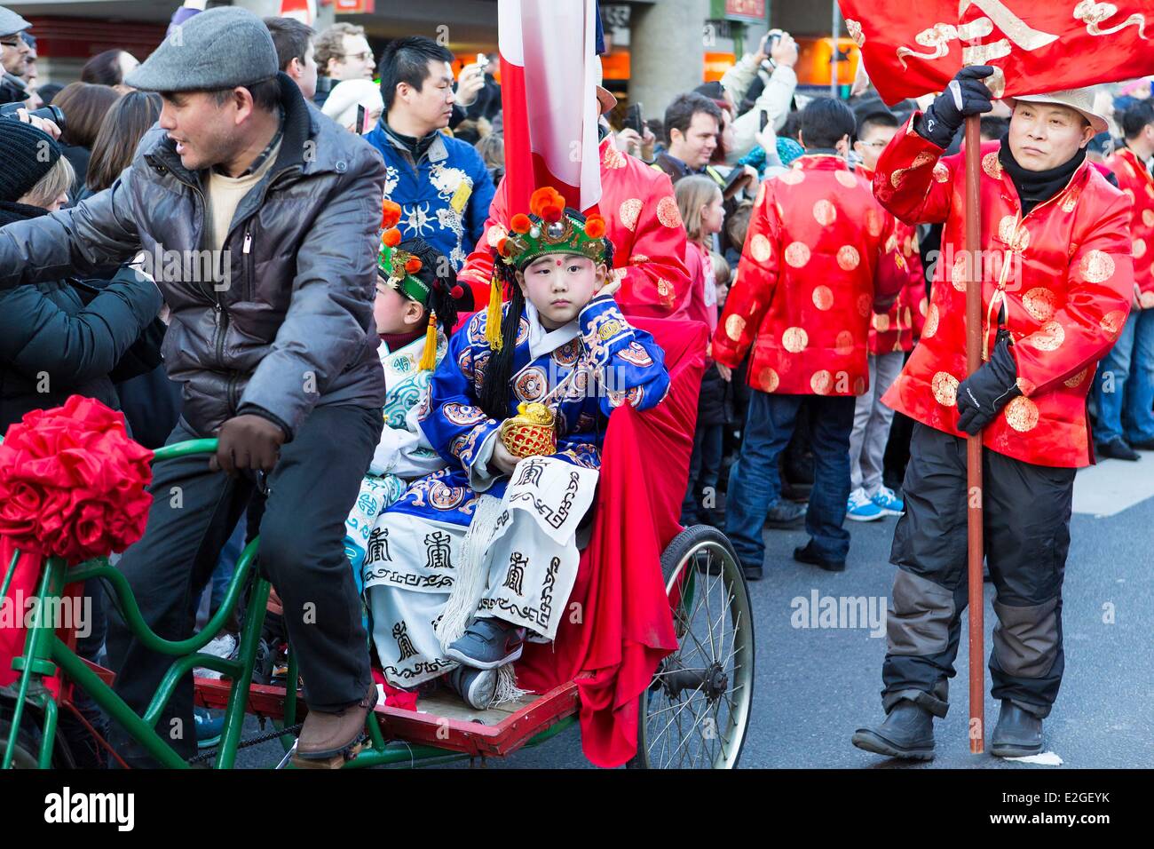 Frankreich Paris chinesische neues Jahr-parade Stockfoto