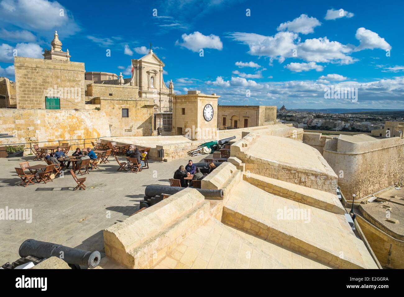 Malta Gozo Insel Zitadelle von Victoria (Rabat) Stockfoto