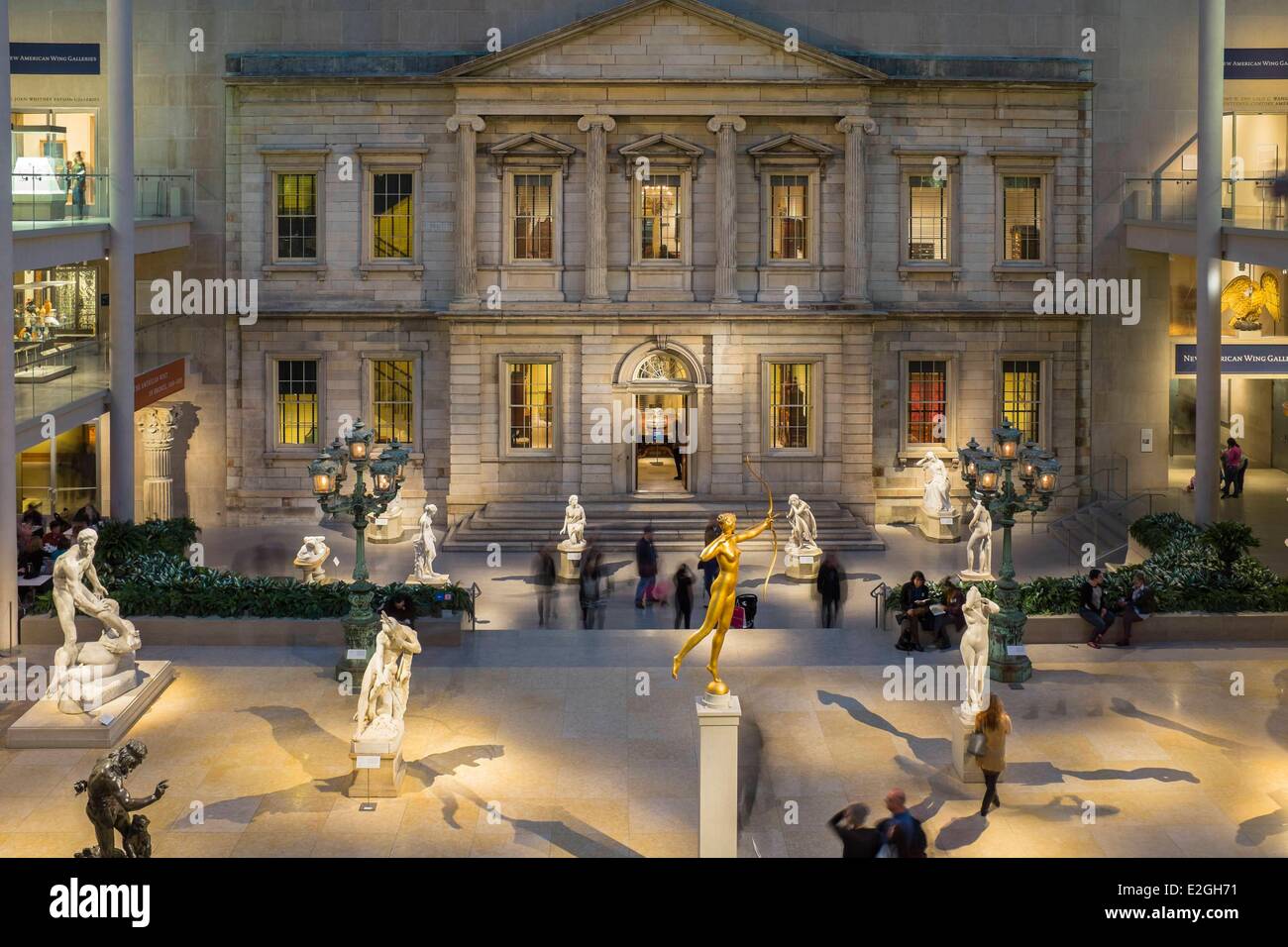 USA New York Manhattan East Side Metropolitan Museum of Art (MET) Europäische Skulptur und Kunstgewerbe Stockfoto