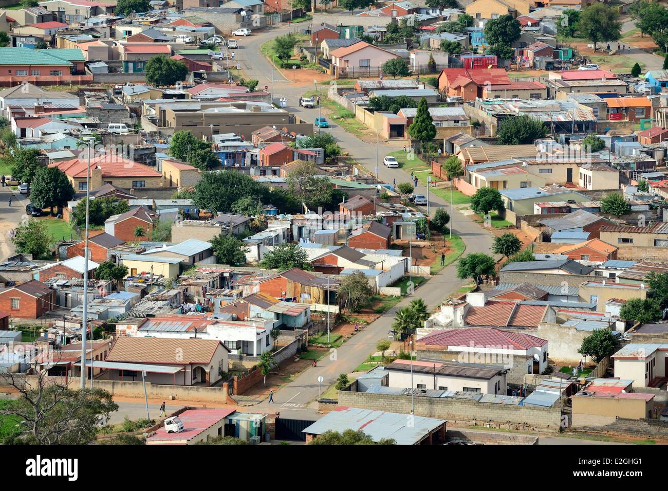 Provinz Gauteng Südafrika Johannesburg-Soweto-Orlando Gegend in der Gemeinde Stockfoto