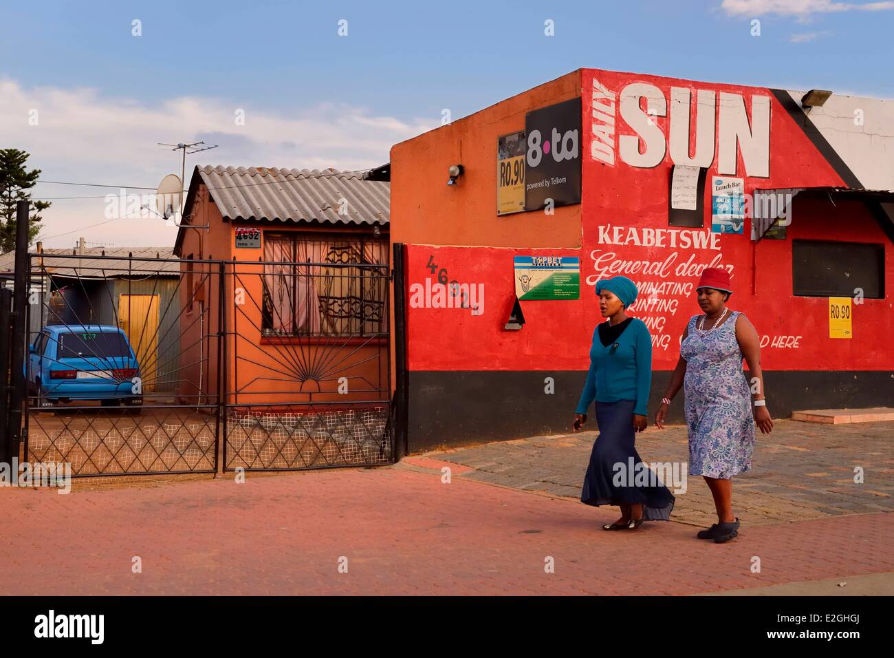 South Africa Gauteng Provinz Johannesburg Soweto Diepkloof Bezirk Township Immink Drive Stockfoto