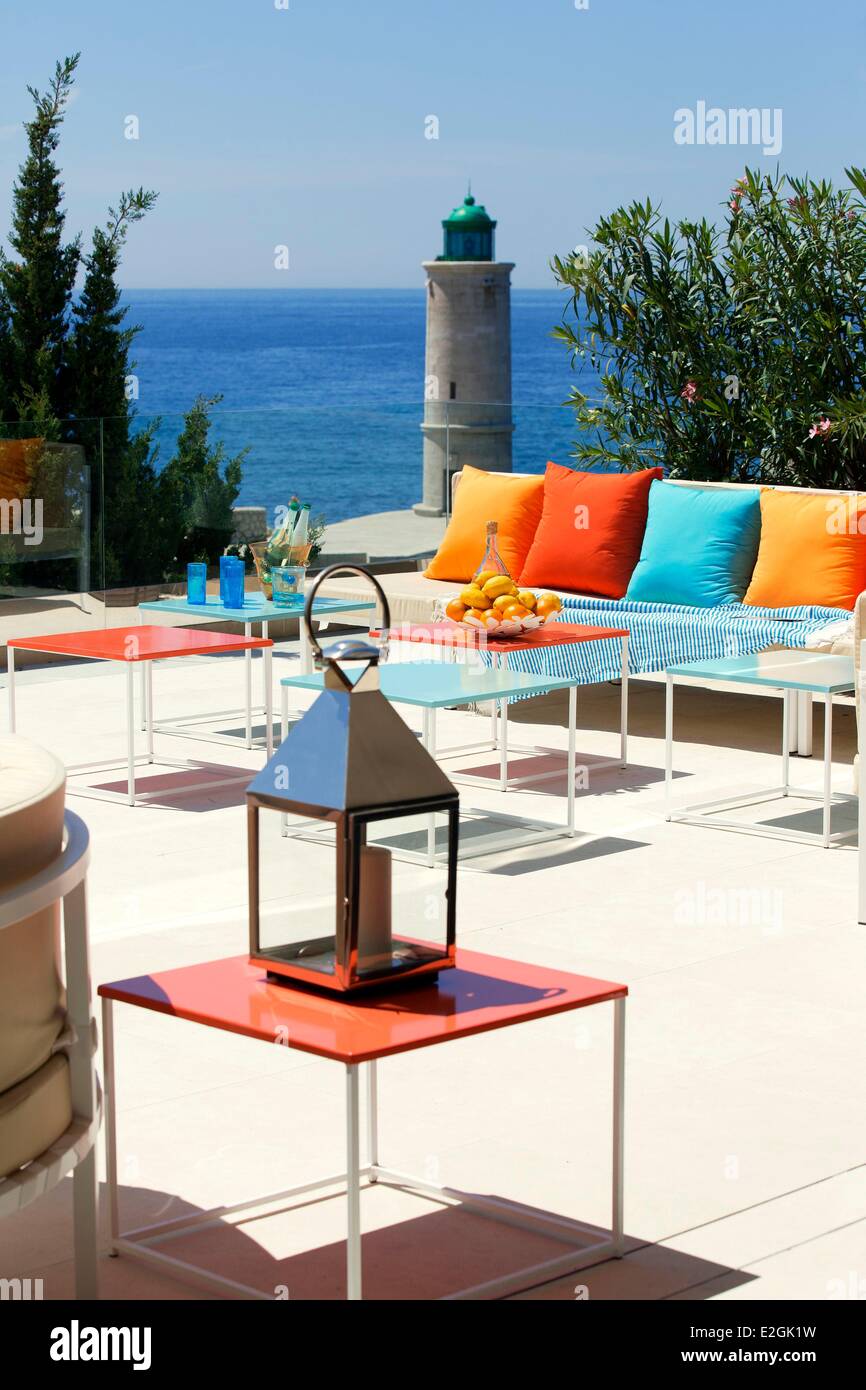Frankreich Bouches du Rhone Cassis Villa Medusa Stockfoto