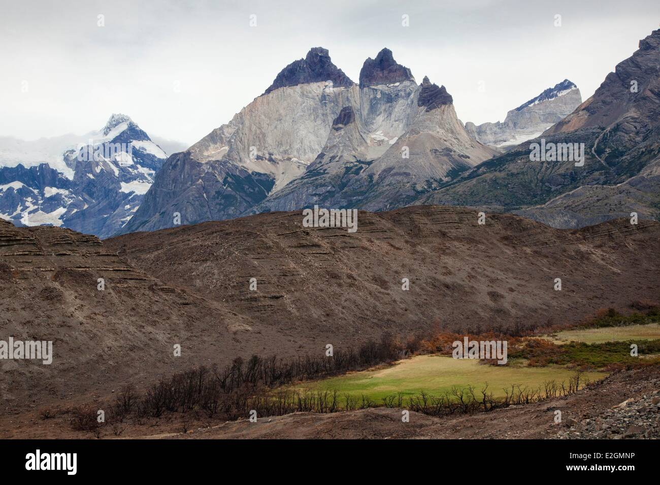 Chile Magallanes Torres del Paine Nationalpark Cerro Paine Grande Stockfoto