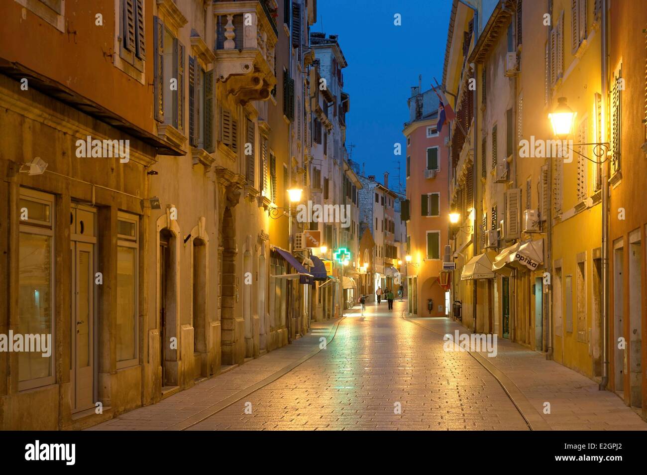 Kroatien Istrien Adria Küste Rovinj Altstadt Stockfoto