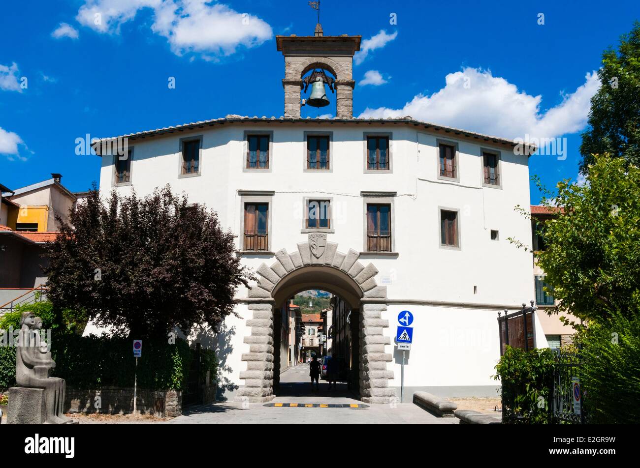 Italien Toskana Florenz Provinz Mugello Firenzuola Haupttor Stockfoto