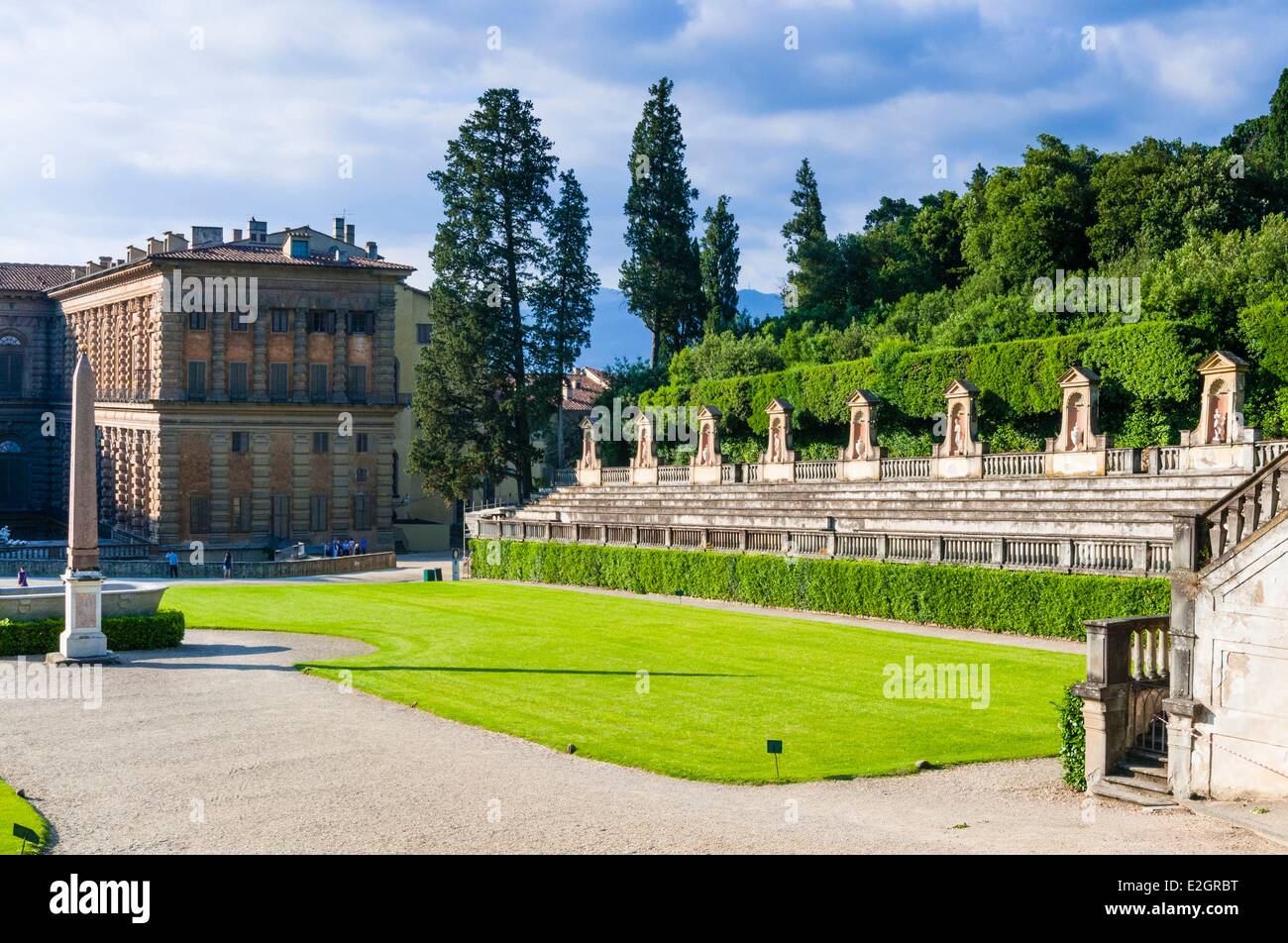 Italy tuscany florence boboli garden statue Fotos und Bildmaterial in