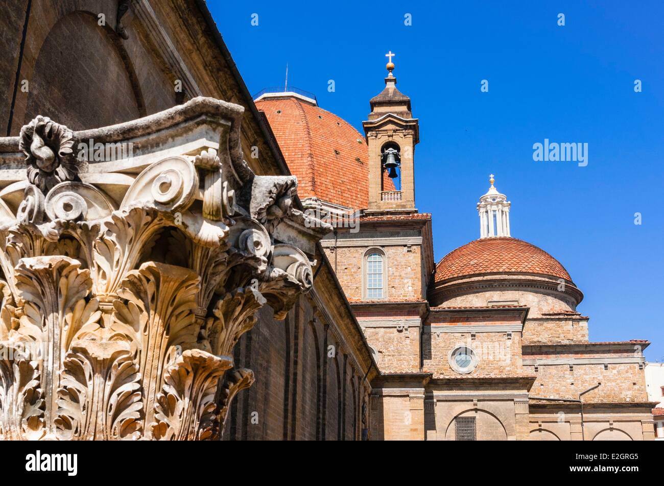 Italien Toskana Florenz Altstadt Weltkulturerbe von UNESCO-Medici-Kapellen (Cappelle Medicee) Stockfoto