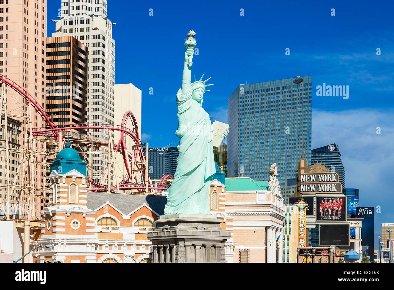 Vereinigten Staaten Nevada Las Vegas New York Hotel Stockfoto