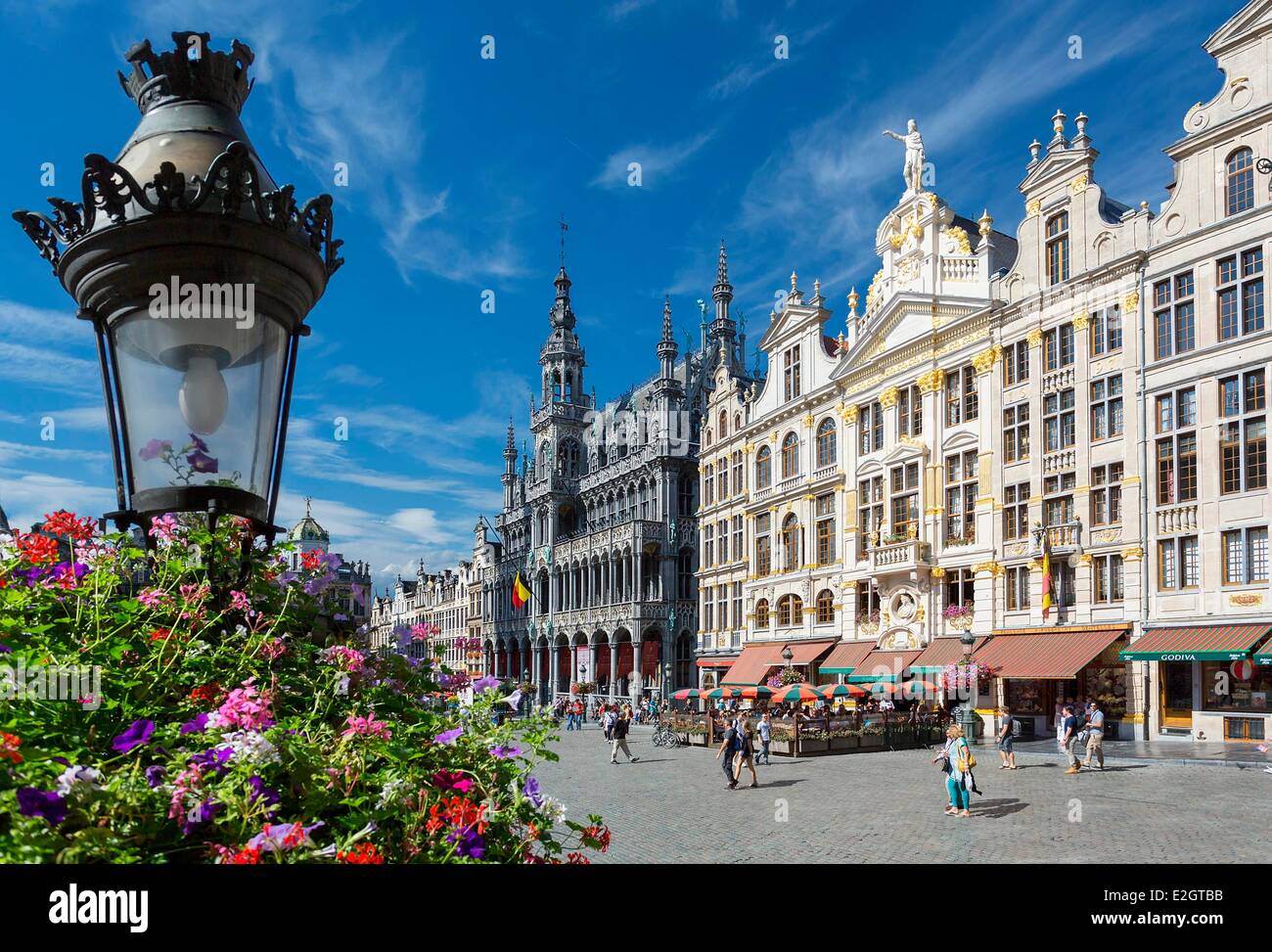 Belgien Brüssel Grand Place, die von der UNESCO als Welterbe gelistet Stockfoto