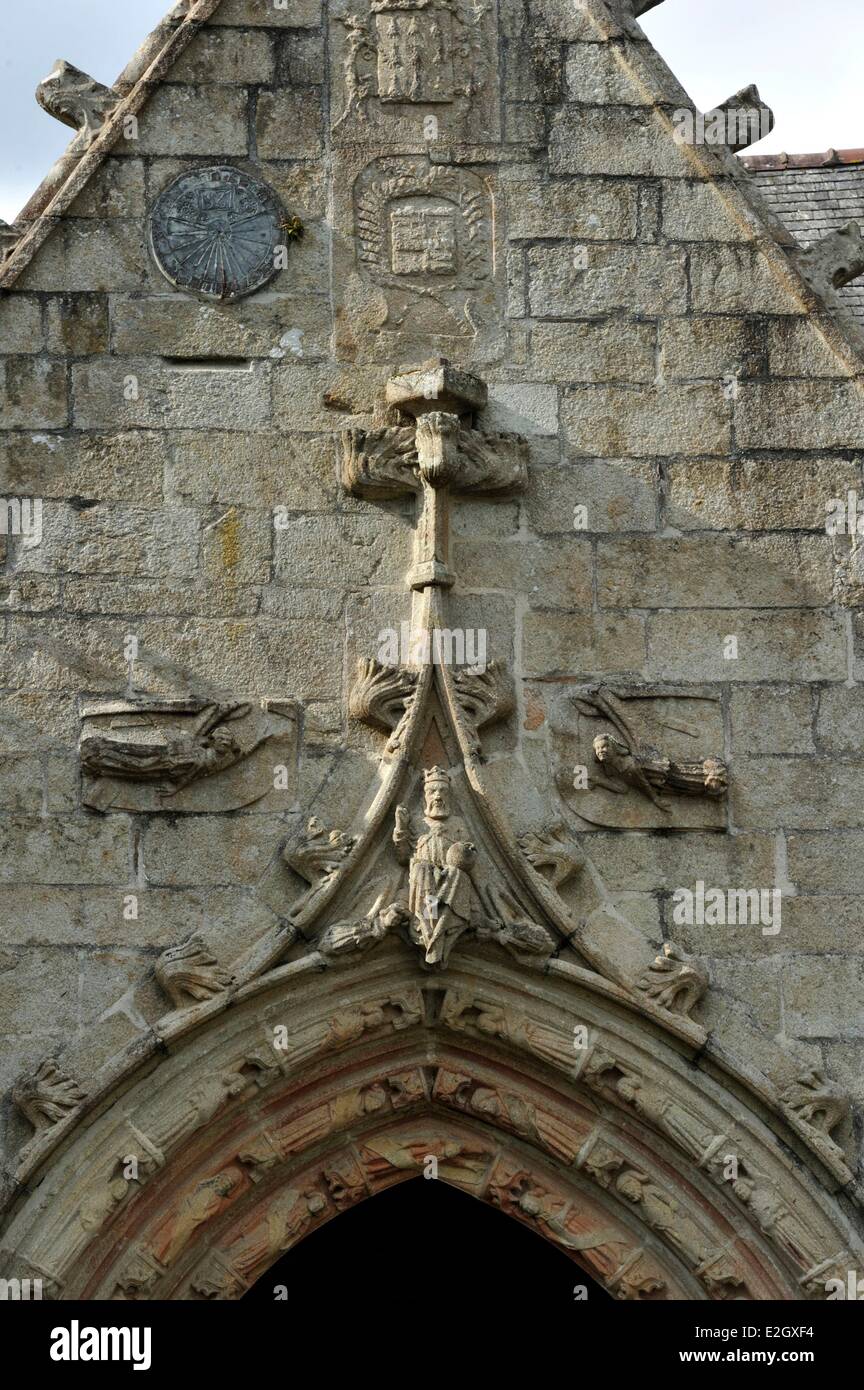 Frankreich Finistere St. Herbot spätgotische Kapelle des St. Herbot Stockfoto